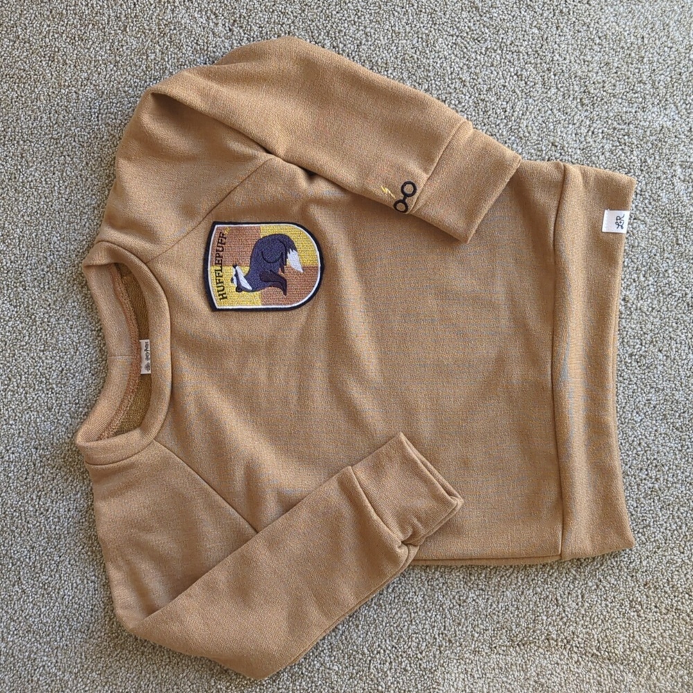 Lulu+Roo‎ Toddler 3T Kids Brown Harry Potter  Hufflepuff Sweatshirt